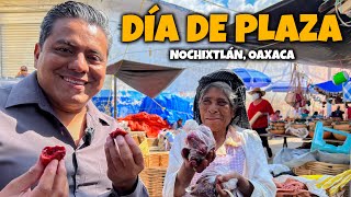 OAXACA Así de IMPRESIONANTE es un DÍA de PLAZA en NOCHIXTLÁN  Mercado Tradicional [upl. by Nwadal237]