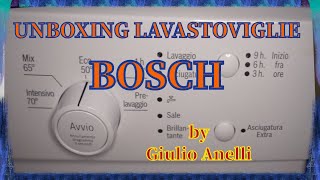 Lavastoviglie BOSCH  UNBOXING  MONTAGGIO  FUNZIONAMENTO [upl. by Schwejda422]