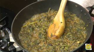 ThotaKura Pulusu  Amaranth cooked with Tamarind  By VahChef  VahRehVahcom [upl. by Arracot]