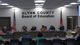 Glynn County Board of Education  August Work Session 2024 [upl. by Euqnomod]