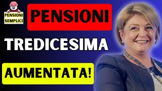 🟨 PENSIONI LA TREDICESIMA SARA PIU ALTA❗️ ECCO PERCHE❗️ [upl. by Curren]