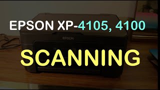 Epson XP 4100 Scanning Documents review [upl. by Audras132]