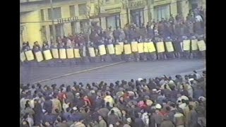 22 Decembrie 1989  zona Sf Gheorghe dimineata  luarea cu asalt a Comitetului Central al P C R [upl. by Dimmick]