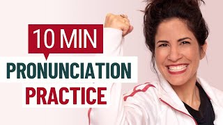 10 MIN English Pronunciation Practice [upl. by Walliw196]