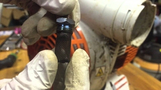 Bogged Down Stihl Backpack Blower  Clean Spark Arrestor [upl. by Pauly]