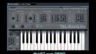 MyVST Demo TALBassLine [upl. by Smitty]