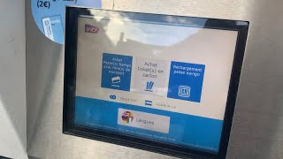 How to get a “Navigo Easy” card with urban transit single ride tickets at the ticket machine Paris [upl. by Nnire]