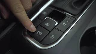 2020 Hyundai Santa Fe  Electronic Parking Brake amp Auto Hold Explained [upl. by Eynahpets]