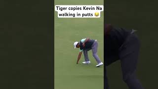 Tiger Woods chasing putts like Kevin Na [upl. by Anirb]