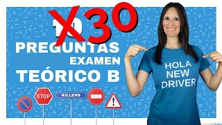 30 Preguntas Oficiales para Aprobar el Teórico del Permiso B 🚦  Prueba Tu Nivel Aquí [upl. by Keily910]