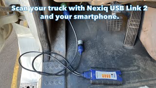 Scan your truck with Nexiq USB Link 2 and your smartphone [upl. by Eetnwahs]