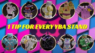 1 Tip for EVERY YBA Stand [upl. by Erika]