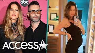 Behati Prinsloo Shows Off Baby Bump After Adam Levine Scandal [upl. by Gaile157]