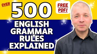 500 English Grammar Rules Explained [upl. by Monafo]