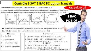 Contrôle SVT 2bac pc unité 1 BIOF option français تصحيح الفرض [upl. by Coletta677]