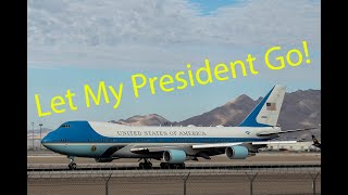 Funny ATC Audio  AIR FORCE ONE Departs KLAS with Funny Pilot Commentary [upl. by Hi]