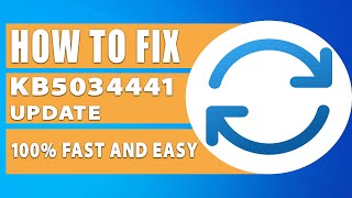 Fix KB5034441 update 100 Fast and Easy [upl. by Draillih492]