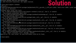 SOLVED How to solve ImportErrorDLL load failed The specified module could not be found [upl. by Lawrenson]