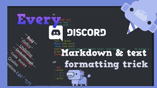 Every discord markdown amp text formating trick [upl. by Grubman952]