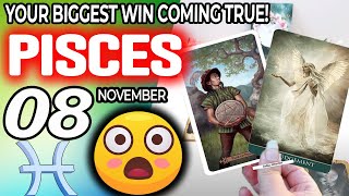 Pisces ♒😳YOUR BIGGEST WIN COMING TRUE🙌💸 horoscope for today NOVEMBER 8 2024 ♒ Pisces tarot [upl. by Novah]