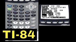 TI84 Calculator  02  The Mode Menu [upl. by Guthrie]