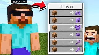 Minecraft But Youtubers Trade OP Items [upl. by Latreshia]