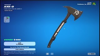 Fortnite AxeO Pickaxe Gameplay [upl. by Eiveneg]