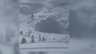 Must Watch  Horrifying and unreal video shows an avalanche tumbling towards Utah snowmobilers [upl. by Mendelsohn430]