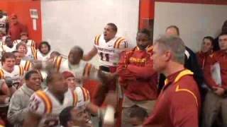 Iowa State postgame lockeroom celebration vs Nebraska 102409 [upl. by Osrock]