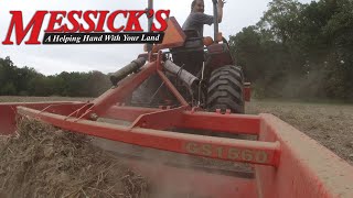 Using a Grading Scraper  Land Pride GS1560 [upl. by Yelhs]