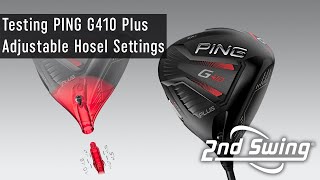 PING G410 Plus Driver Adjustable Hosel Settings  Trackman Testing amp Feedback [upl. by Gerladina642]