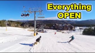 Breckenridge Mountain Opening Day Top To Bottom Ski Run [upl. by Adle779]