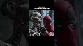 Deadpool talking to Wolverine skeleton in Deadpool ibmovieshortz shorts [upl. by Ecirrehs]