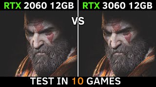 RTX 2060 12GB vs RTX 3060 12GB  Test In 10 Games  How Big is The Difference [upl. by Uchish]