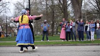 Traditional Dutch Dance performances at Tulip Time 2018 in Holland Michigan [upl. by Etheline]