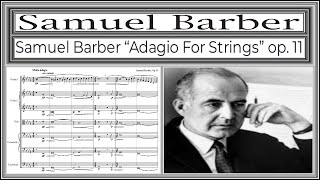 Barber Adagio for strings Op11 full score [upl. by Rawdin]