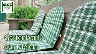 Gartenbank selber bauen aus Holz  Dielen [upl. by Roeser985]