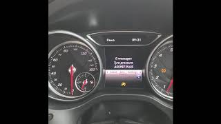 Mercedes A180 Tyre Warning Light Reset [upl. by Rickard537]