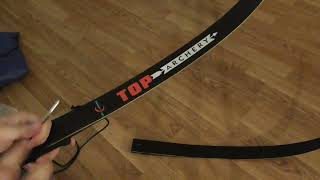 TopArchery Takedown Hunting 35 lb Recurve Bow Setup [upl. by Ennyroc2]