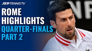 Nadal vs Shapovalov Zverev vs Nishikori Thiem amp Djokovic in Action  Rome 2021 Day 5 Highlights [upl. by Aiekat516]