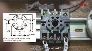 How to connect and set analog timer relay [upl. by Aicssej628]