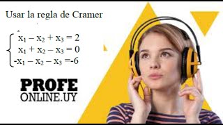 Solución de un sistema de 3x3  Determinantes Cramer 1 [upl. by Darooge405]