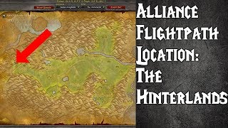 Alliance Flight Path in Hinterlands WoW Classic [upl. by Aneeh356]