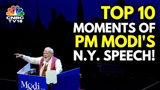 PM Narendra Modi Delivered A Historic Speech To The Indian Diaspora In The US  N18G  CNBC TV18 [upl. by Olaznog]