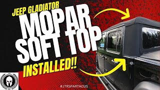 Jeep Gladiator Mopar Soft Top Install [upl. by Andie]