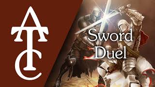 RPG  DampD Ambience  Sword Duel swords clashing footsteps heavy breathing [upl. by Frodine476]