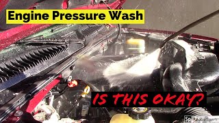 Pressure Washing Your Cars Engine [upl. by Einna]