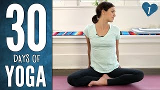 Day 1  Ease Into It  30 Days of Yoga [upl. by Avalsorim]