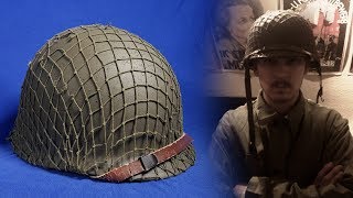 WW2 US M1 Helmet  How to Restore a M1 Helmet  Convert a Post War helmet to a WWII One [upl. by Ayotnom]