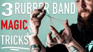 3 EASY Rubber Band Magic Tricks  Learn them FAST [upl. by Yliak]